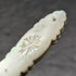 1912 British Antique White Pearl Shell Handle Pure Silver Blade Folding Pen Knife
